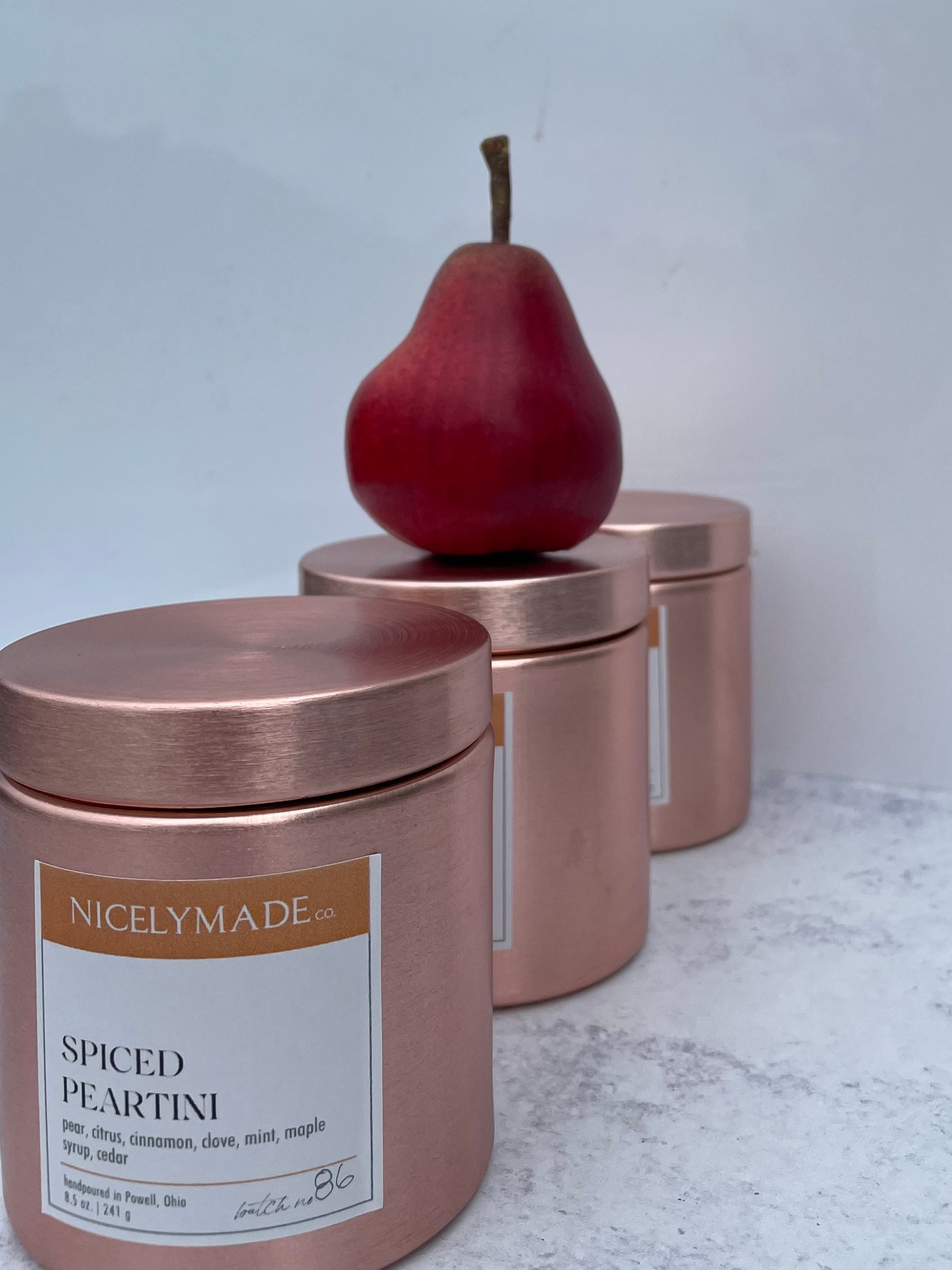 SPICED PEARTINI 2 oz Candle, image size:2120x2827