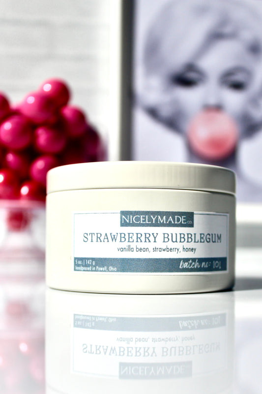 STRAWBERRY BUBBLEGUM 5 oz. Candle