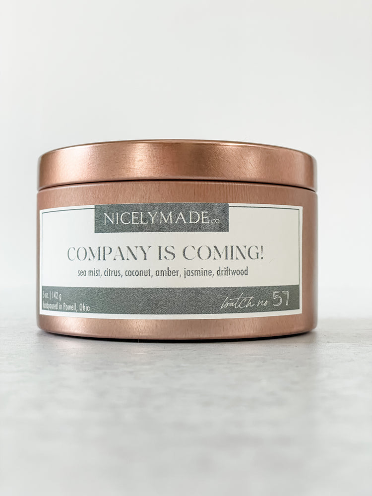 COMPANY IS COMING! 5oz. Candle