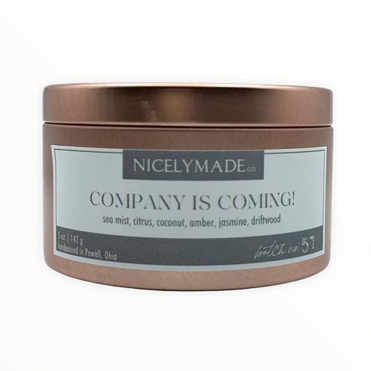 COMPANY IS COMING! 5oz. Candle